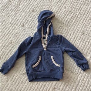 Little Sleepies Blue and Cream Kids Hoodie